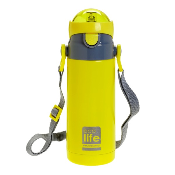 Ecolife | Παγούρι Θερμός 400 ml - Yellow