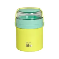 Ecolife | Θερμός Φαγητού 450ml Στρογγυλό - Κίτρινο