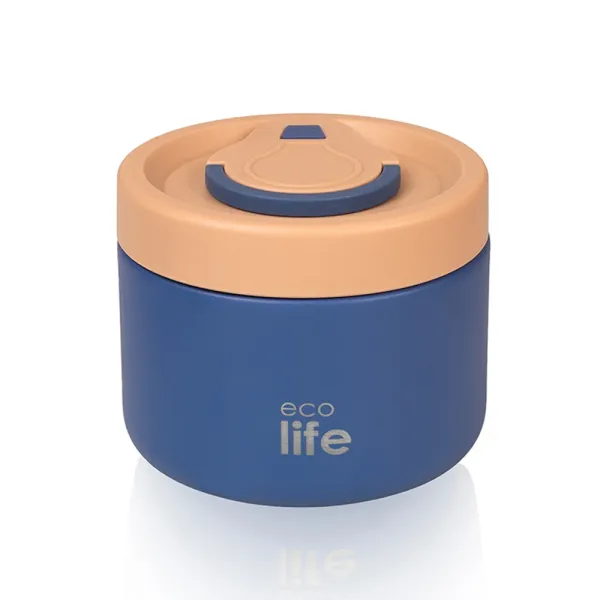 Ecolife | Θερμός Φαγητού 650ml Στρογγυλό - Μπλε