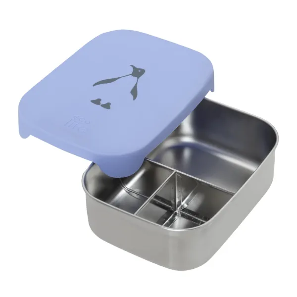 Ecolife | Φαγητοδοχείο Ανοξείδωτο με Χώρισμα 800ml - Penguin