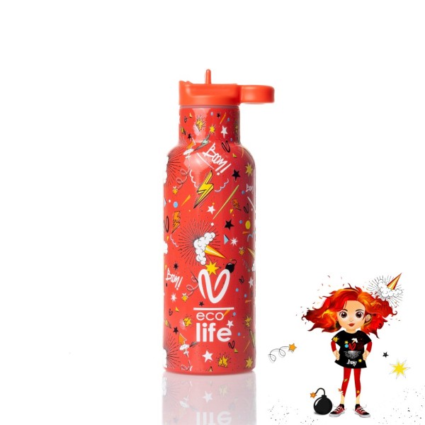 Ecolife | Παγούρι Θερμός x Vasiliki 500 ml - Spitha