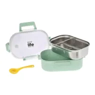 Ecolife | Φαγητοδοχείο Με Χώρισμα 900ml - Light Green