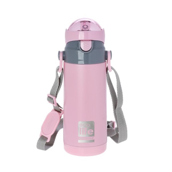 Ecolife | Παγούρι Θερμός 400 ml - Pink