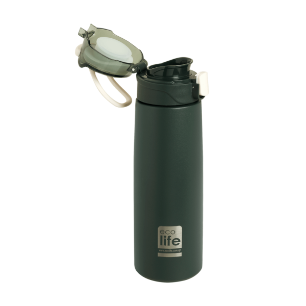 Ecolife | Μπουκάλι Θερμός Με Infuser 550ml - Dark Green
