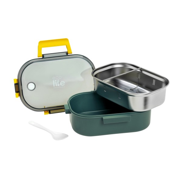Ecolife | Φαγητοδοχείο 900ml - Forest Green 