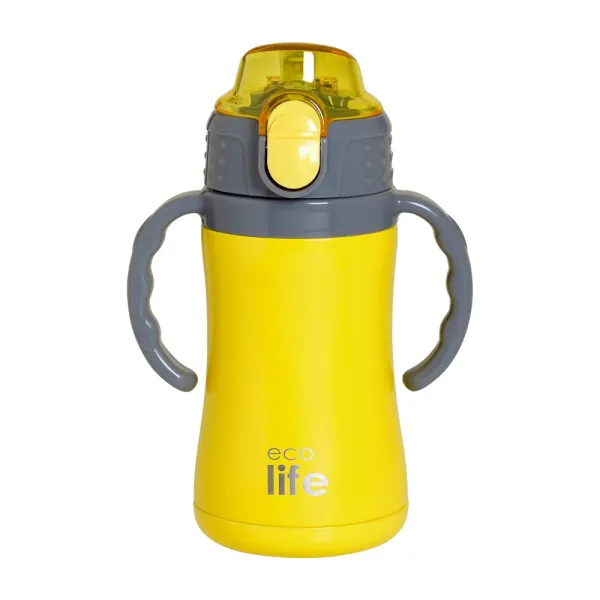 Ecolife | Παγούρι Θερμός 300ml – Yellow