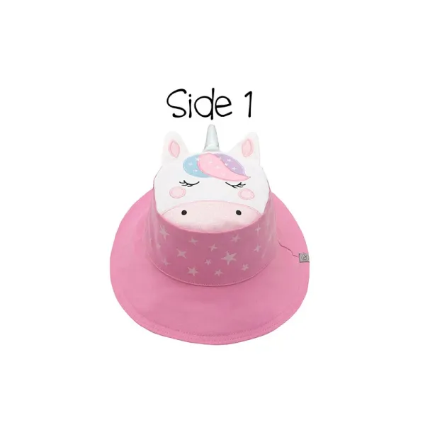 FlapJackKids | Καπέλο Διπλής Όψης UPF 50+ 4-6y - Unicorn/Star