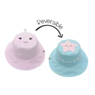 FlapJackKids | Καπέλο Διπλής Όψης UPF 50+ 4-6y - Narwhal/Starfish