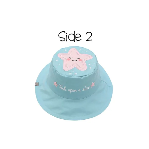 FlapJackKids | Καπέλο Διπλής Όψης UPF 50+ 4-6y - Narwhal/Starfish