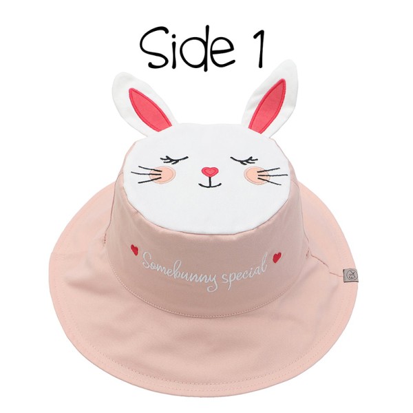 FlapJackKids | Καπέλο Διπλής Όψης UPF 50+ - Bunny/Deer