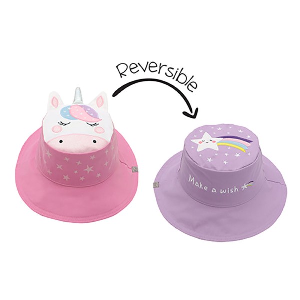FlapJackKids | Καπέλο Διπλής Όψης UPF 50+ - Unicorn/Star