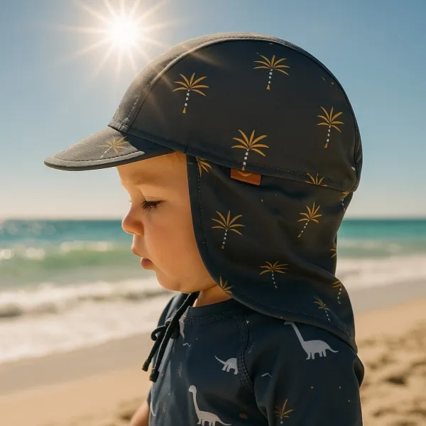Fresk | Καπέλο τύπου Λεγεωνάριου UV50 6-12m - Palmtree Steel Gray