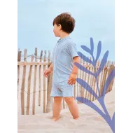 Fresk | Ολόσωμο Μαγιό Σορτς με Προστασία UV50 3-4y - Stripes & crabs