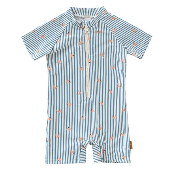Fresk | Ολόσωμο Μαγιό Σορτς με Προστασία UV50 6-12m - Stripes & crabs