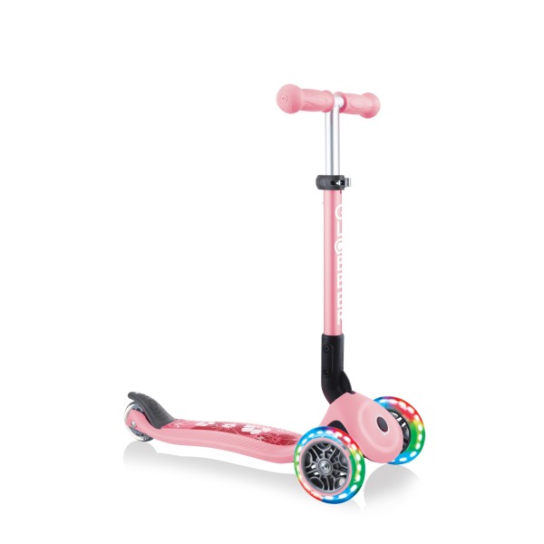 Globber | Πατίνι - Scooter Junior Foldable Fantasy Lights Flowers Pastel Pink