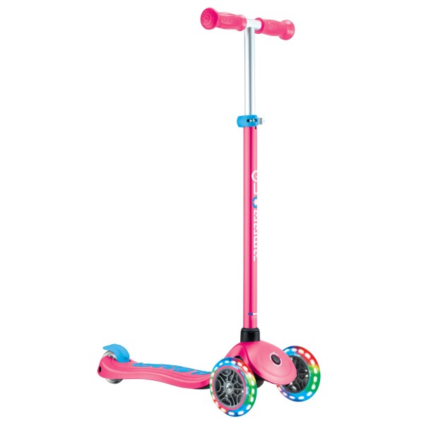 Globber | Πατίνι  Scooter Primo Plus Lights - Fuchsia
