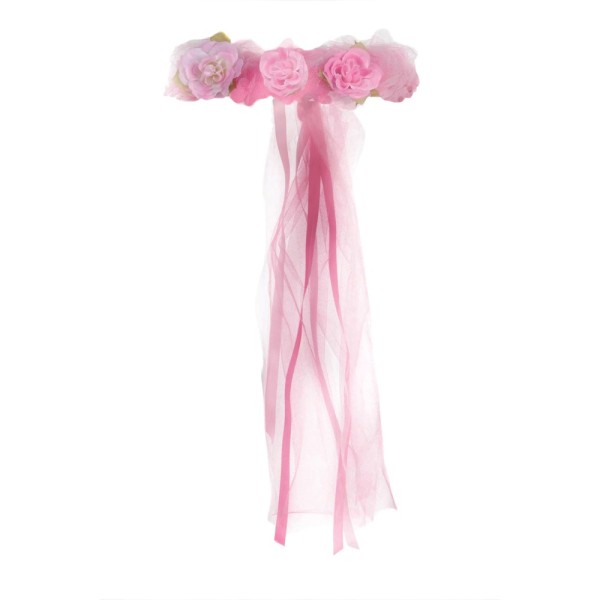 Great Pretenders | Στεφανάκι μαλλιών Ροζ Ανθάκια με τούλι
