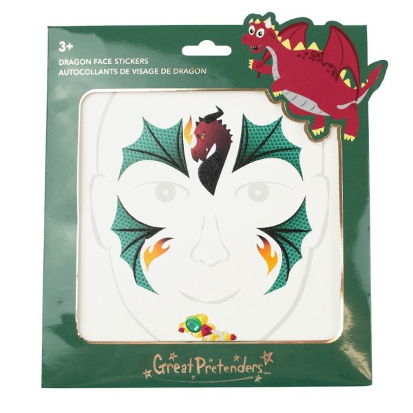 Great Pretenders | Αυτοκόλλητα προσώπου -  Δράκος