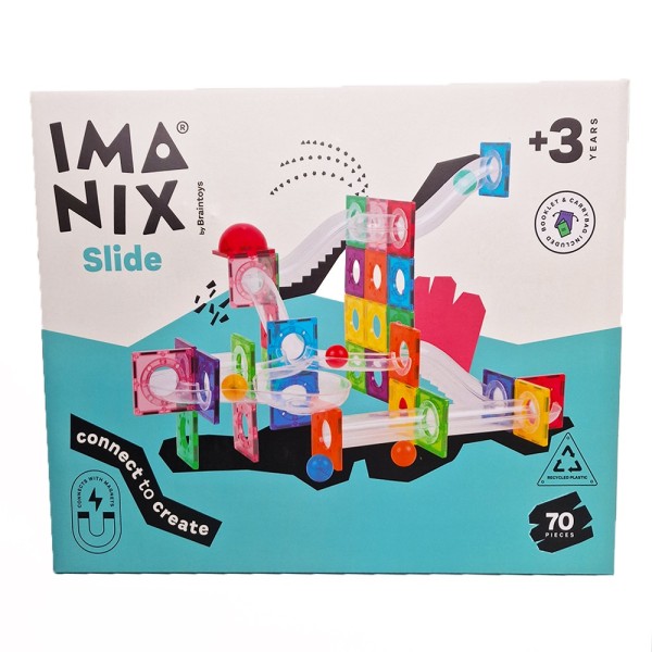 Imanix | Μαγνητικό Παιχνίδι Κατασκευών Τόμπογκαν (70 τμχ)