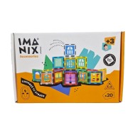 Imanix | Μαγνητικό παιχνίδι κατασκευών - Παράθυρα σε διάφορα σχέδια (20 τεμ)
