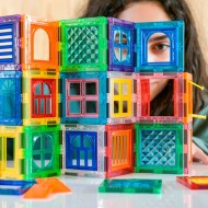 Imanix | Μαγνητικό παιχνίδι κατασκευών - Παράθυρα σε διάφορα σχέδια (20 τεμ)