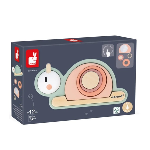 Janod | Εκπαιδευτικό Αισθητηριακό παιχνίδι - Στοιβαζόμενο Σαλιγκάρι