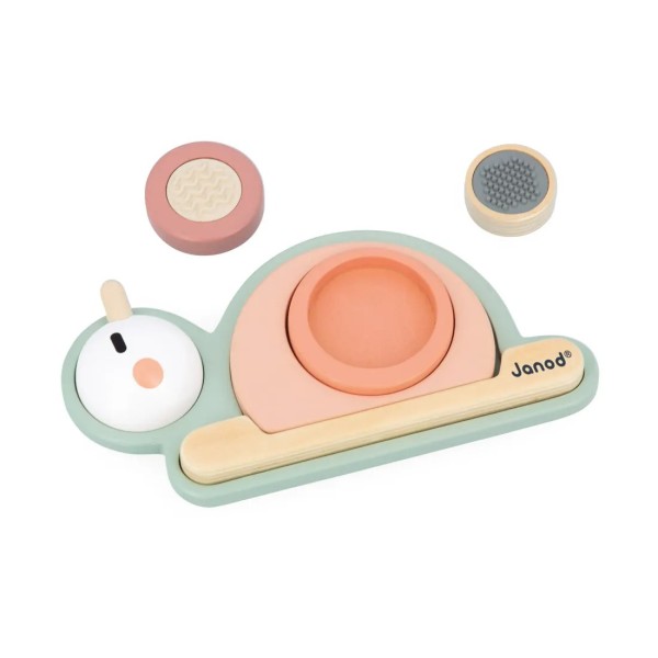 Janod | Εκπαιδευτικό Αισθητηριακό παιχνίδι - Στοιβαζόμενο Σαλιγκάρι