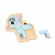 Janod | Παζλ από Ξύλο 4 τεμ (2-3-4-5 τεμαχίων) - Φάρμα