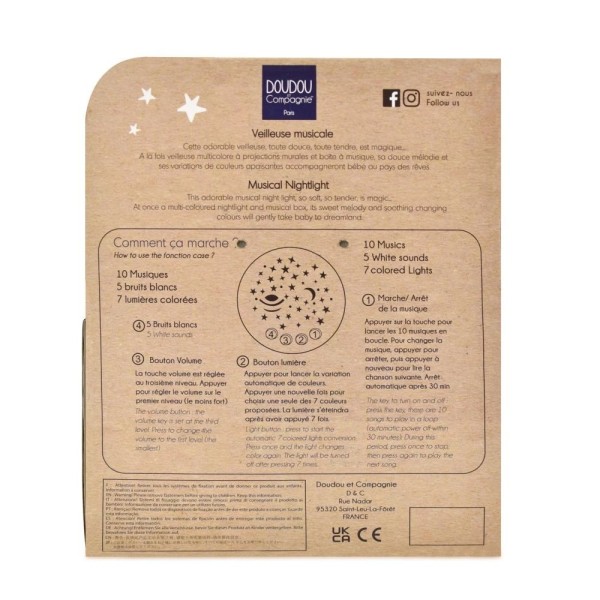 Jolijou | Προτζέκτορας με Μελωδίες και Λευκούς Ήχους - Λαγουδάκι Green