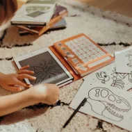 Kidywolf | Tablet ζωγραφικής με οθόνη LCD (30 κάρτες) - Dinosaurs