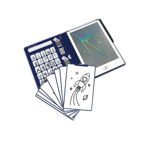 Kidywolf | Tablet ζωγραφικής με οθόνη LCD (30 κάρτες) - Galaxy