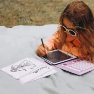 Kidywolf | Tablet ζωγραφικής με οθόνη LCD (30 κάρτες) - Princess