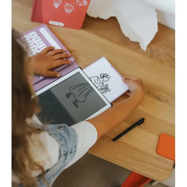Kidywolf | Tablet ζωγραφικής με οθόνη LCD (30 κάρτες) - Princess