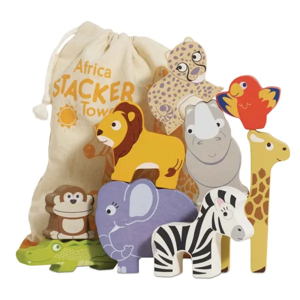 Le Toy Van | Ξύλινο Παιχνίδι Ισορροπίας 9 τεμ. - African Safari
