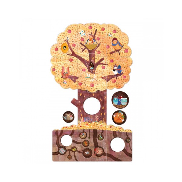 Londji | Παζλ Insert & Reversible Puzzle 20 τεμ - Mon Petit Pommier
