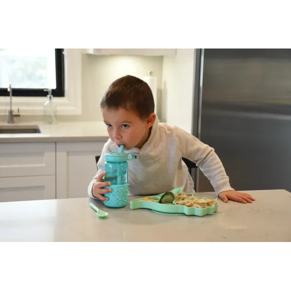 Melii | Πιάτο σιλικόνης με βεντούζα - Dino