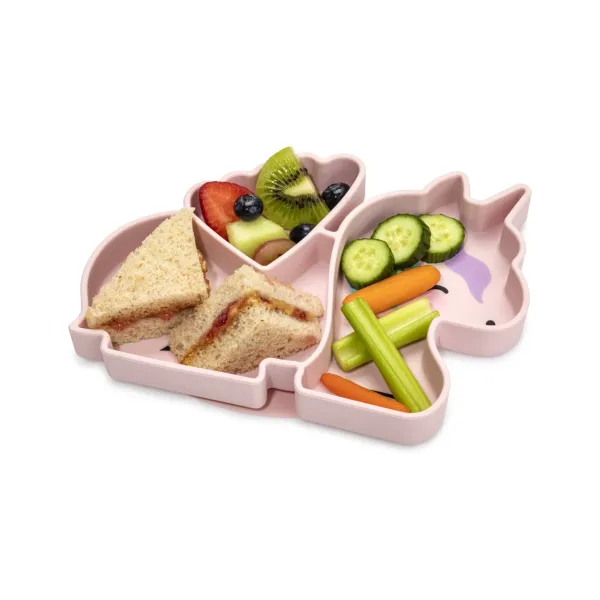 Melii | Πιάτο σιλικόνης με βεντούζα - Unicorn