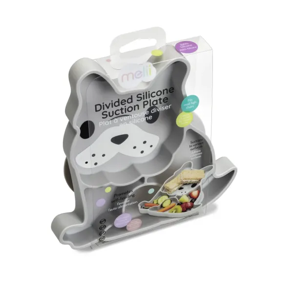 Melii | Πιάτο σιλικόνης με βεντούζα - Βulldog