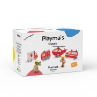 Playmais | Κατασκευές με κάρτες και σφουγγαράκια από άμυλο καλαμποκιού - Πυροσβεστική