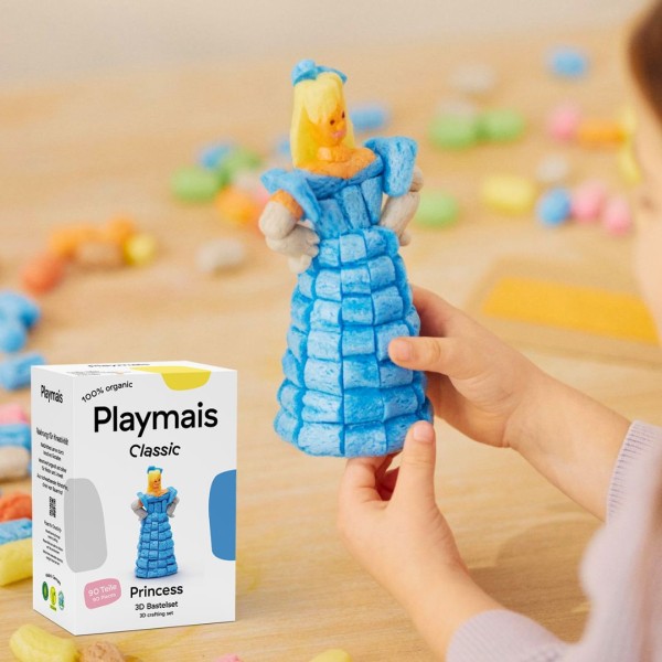 Playmais | Κατασκευές με κάρτες και σφουγγαράκια από άμυλο καλαμποκιού - Πριγκίπισσα