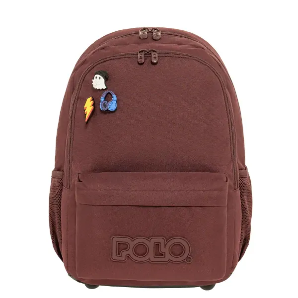 Polo | Τσάντα Δημοτικού - Pins Bordeaux