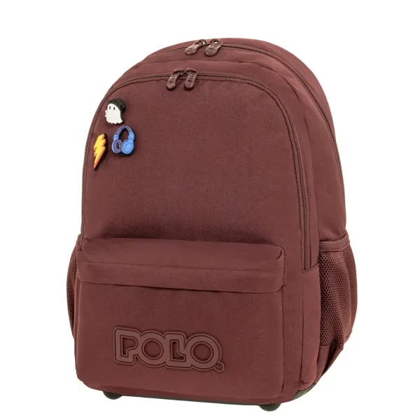 Polo | Τσάντα Δημοτικού - Pins Bordeaux