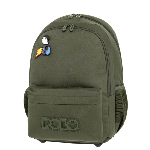 Polo | Τσάντα Δημοτικού - Pins Dark Green