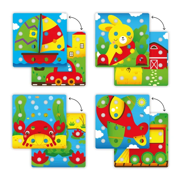 Quercetti | Παιχνίδι δραστηριοτήτων - Jumbo Peggy 20 τμχ