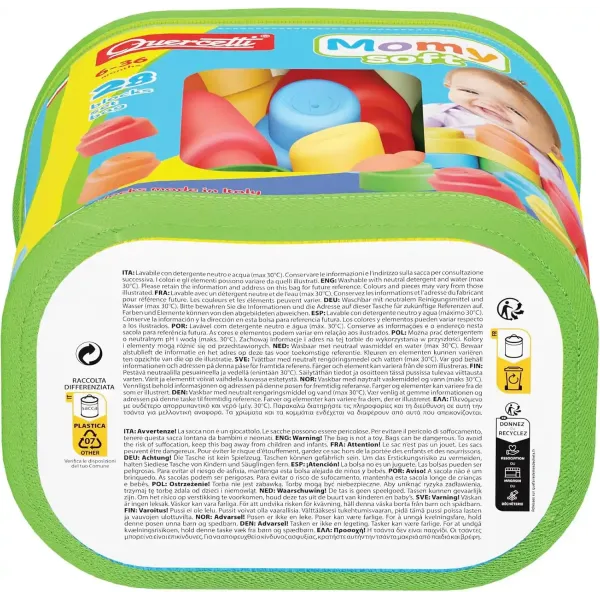 Quercetti | Τουβλάκια Σιλικόνης - Momy Soft Bag 28 τεμ