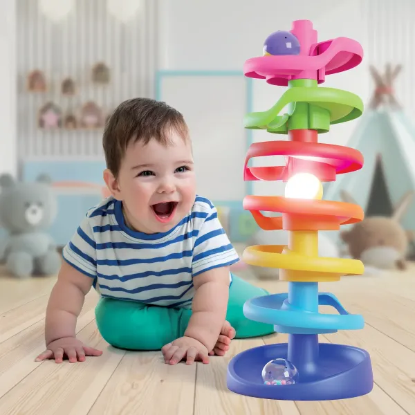 Quercetti | Παιχνίδι δραστηριοτήτων - Spiral Tower Brightball