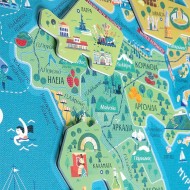 Svoora | Χάρτης με Μαγνητικό Παζλ – Ταξιδεύοντας στην Ελλάδα
