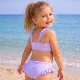 Swim Essentials | Μπικίνι μαγιό με προστασία UPF50+ 4-6y - Lila Leopard