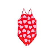 Swim Essentials | Ολόσωμο μαγιό με προστασία UPF50+ 6-8y - Red Hearts