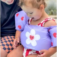 Swim Essentials |Μπρατσάκια με έξτρα θωρακική ενίσχυσης UPF50+ - Flower hearts